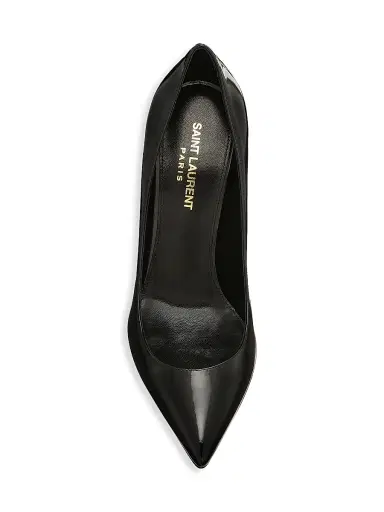 Saint Laurent Women's Opyum Point-Toe Patent Leather Pumps - Black | Thumbnail 5 Saint Laurent Women's Opyum Point-Toe Patent Leather Pumps - Black | Thumbnail 5
