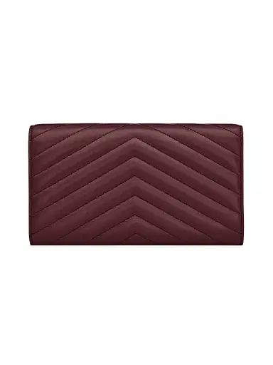 Saint Laurent Women's Cassandre Matelassé Large Flap Wallet in Lambskin | Thumbnail 4 Saint Laurent Women's Cassandre Matelassé Large Flap Wallet in Lambskin | Thumbnail 4