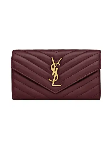 Saint Laurent Women's Cassandre Matelassé Large Flap Wallet in Lambskin | Thumbnail 1 Saint Laurent Women's Cassandre Matelassé Large Flap Wallet in Lambskin | Thumbnail 1