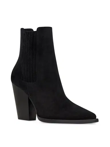 Saint Laurent Women's Theo Chelsea Boots in Suede - Black - Size 11.5 | Thumbnail 2