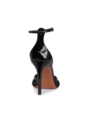 ALAIA Women's 90MM Mesh & Leather Pumps - Noir | Thumbnail 3 ALAIA Women's 90MM Mesh & Leather Pumps - Noir | Thumbnail 3