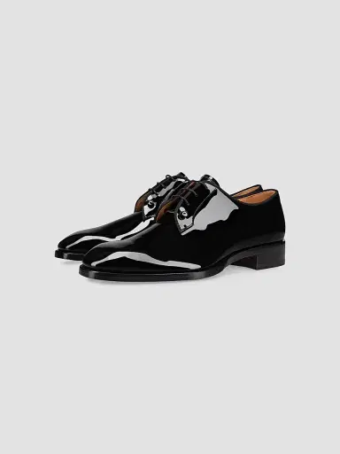 Christian Louboutin Men's Chambeliss Derby Shoes - Black - Size 15 | Thumbnail 2