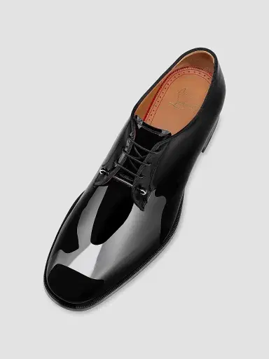 Christian Louboutin Men's Chambeliss Derby Shoes - Black - Size 15 | Thumbnail 4