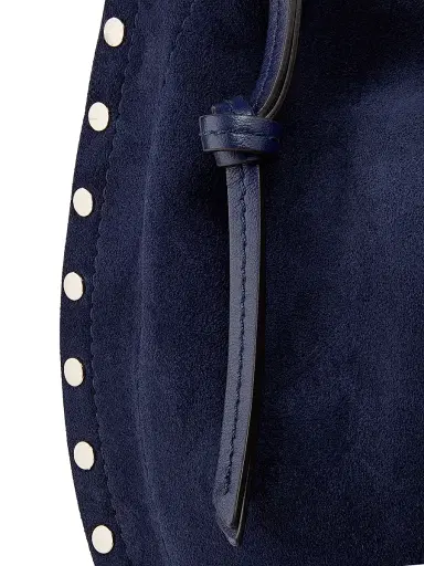 Isabel Marant Women's Oskan Soft Zipped Suede Shoulder Bag - Dark Midnight | Thumbnail 7 Isabel Marant Women's Oskan Soft Zipped Suede Shoulder Bag - Dark Midnight | Thumbnail 7