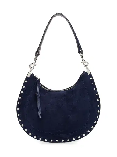Isabel Marant Women's Oskan Soft Zipped Suede Shoulder Bag - Dark Midnight | Thumbnail 1 Isabel Marant Women's Oskan Soft Zipped Suede Shoulder Bag - Dark Midnight | Thumbnail 1