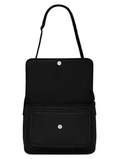 Saint Laurent Men's Niki Messenger Bag In Econyl - Black | Thumbnail 4 Saint Laurent Men's Niki Messenger Bag In Econyl - Black | Thumbnail 4