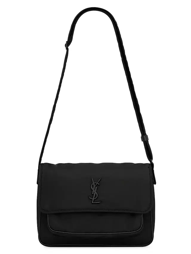 Men's Niki Messenger Bag In Econyl - Black