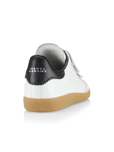 Isabel Marant Women's Beth Leather Low-Top Sneakers - White - Size 11 | Thumbnail 3