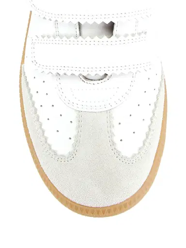 Isabel Marant Women's Beth Leather Low-Top Sneakers - White - Size 11 | Thumbnail 4