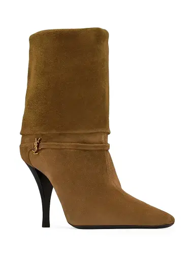 Saint Laurent Women's Niki Booties in Suede | Thumbnail 2 Saint Laurent Women's Niki Booties in Suede | Thumbnail 2