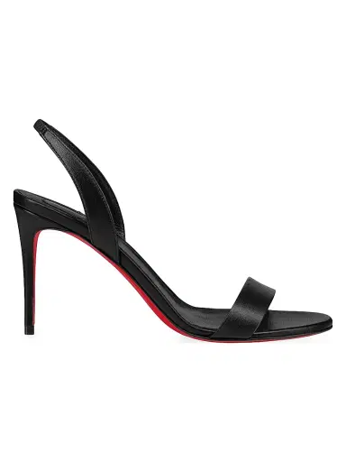 Christian Louboutin Women's O Marylin 85MM Leather Sandals - Black | Thumbnail 5 Christian Louboutin Women's O Marylin 85MM Leather Sandals - Black | Thumbnail 5