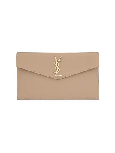 Saint Laurent Women's Uptown Pouch in Grain De Poudre Embossed Leather | Thumbnail 1 Saint Laurent Women's Uptown Pouch in Grain De Poudre Embossed Leather | Thumbnail 1