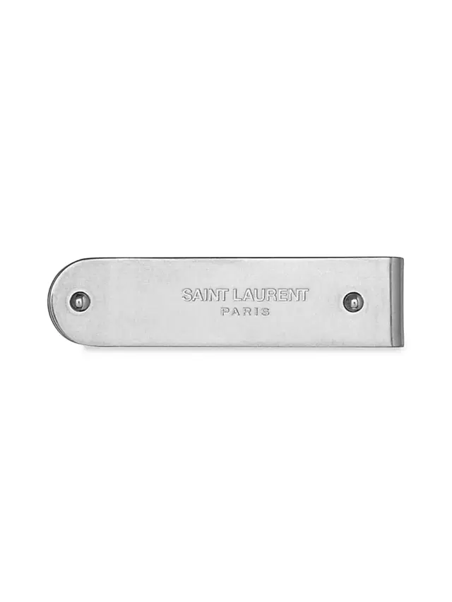 Saint Laurent Men's ID Money Clip In Metal - Assorted