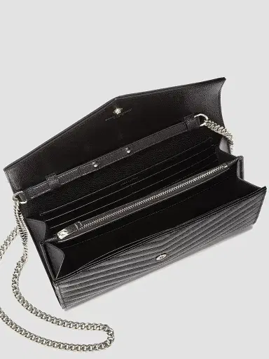 Saint Laurent Women's Monogram Matelasse Leather Wallet-On-Chain | Thumbnail 3 Saint Laurent Women's Monogram Matelasse Leather Wallet-On-Chain | Thumbnail 3