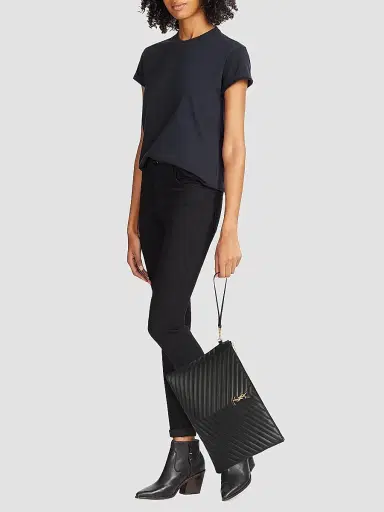 Saint Laurent Women's Cassandre Matelasse Document Holder in Quilted Leather | Thumbnail 2 Saint Laurent Women's Cassandre Matelasse Document Holder in Quilted Leather | Thumbnail 2