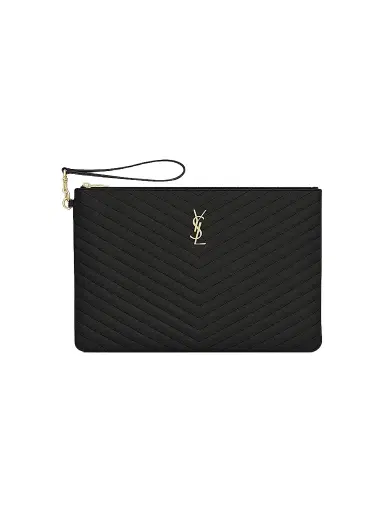 Saint Laurent Women's Cassandre Matelasse Document Holder in Quilted Leather | Thumbnail 1 Saint Laurent Women's Cassandre Matelasse Document Holder in Quilted Leather | Thumbnail 1