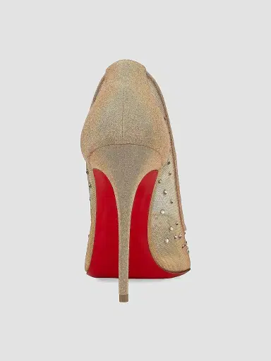 Christian Louboutin Women's Follies 100MM Mesh Strass Pumps | Thumbnail 3 Christian Louboutin Women's Follies 100MM Mesh Strass Pumps | Thumbnail 3