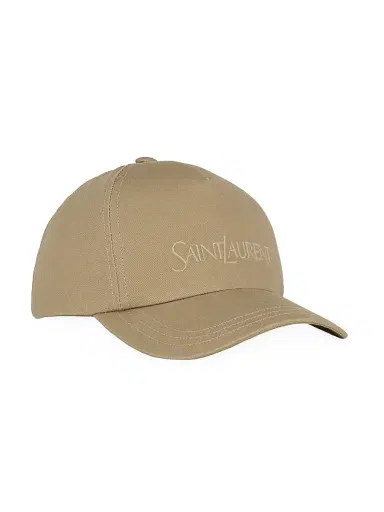 Saint Laurent Men's Cap In Gabardine - Beige - Size XL | Thumbnail 3