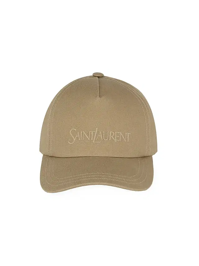 Saint Laurent Men's Cap In Gabardine - Beige