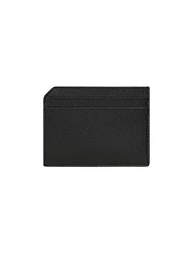 Saint Laurent Men's Open Card Case In Coated Bark Leather | Thumbnail 2