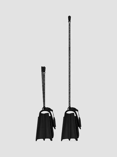 Saint Laurent Women's Sunset Medium Chain Bag in Smooth Leather - Nero | Thumbnail 3 Saint Laurent Women's Sunset Medium Chain Bag in Smooth Leather - Nero | Thumbnail 3