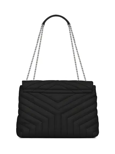 Saint Laurent Women's Loulou Shoulder Bag in Quilted Leather - Black | Thumbnail 2 Saint Laurent Women's Loulou Shoulder Bag in Quilted Leather - Black | Thumbnail 2