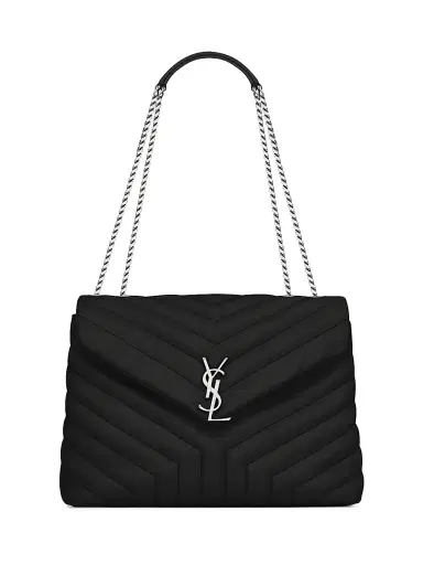 Saint Laurent Women's Loulou Shoulder Bag in Quilted Leather - Black | Thumbnail 1 Saint Laurent Women's Loulou Shoulder Bag in Quilted Leather - Black | Thumbnail 1