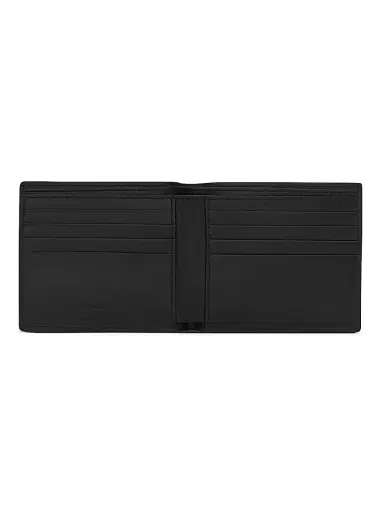Saint Laurent Men's East/West Wallet in Smooth Leather - Black | Thumbnail 4