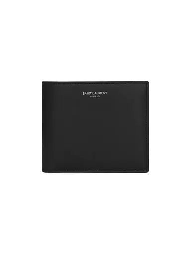 Saint Laurent Men's East/West Wallet in Smooth Leather - Black | Thumbnail 1