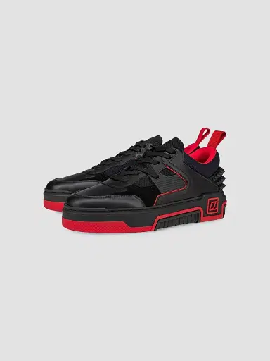Christian Louboutin Men's Astroloubi Low Top Sneakers - Black | Thumbnail 2