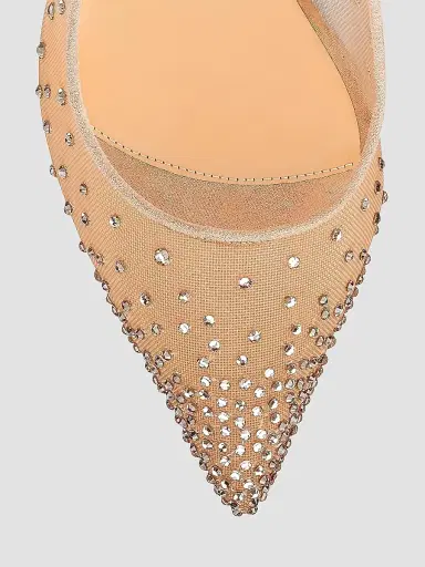 Christian Louboutin Women's Follies Strass 85MM Mesh Pumps | Thumbnail 4 Christian Louboutin Women's Follies Strass 85MM Mesh Pumps | Thumbnail 4