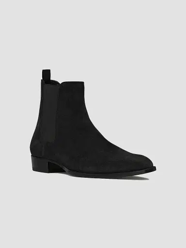 Saint Laurent Men's Wyatt Suede Chelsea Boots | Thumbnail 3