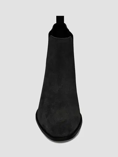 Saint Laurent Men's Wyatt Suede Chelsea Boots - Nero - Size 7.5 | Thumbnail 4