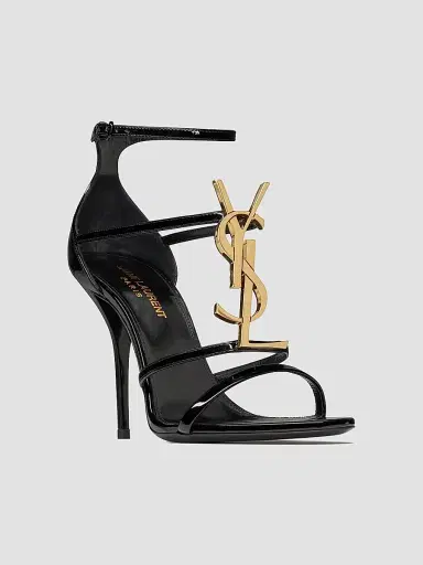 Saint Laurent Women's Cassandra Leather Sandals | Thumbnail 2 Saint Laurent Women's Cassandra Leather Sandals | Thumbnail 2