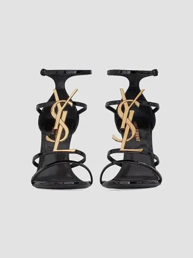 Saint Laurent Women's Cassandra Leather Sandals | Thumbnail 3 Saint Laurent Women's Cassandra Leather Sandals | Thumbnail 3