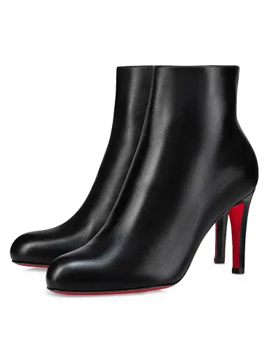 Christian Louboutin Women's Pumppie Booty 85MM Leather Boots - Black | Thumbnail 2 Christian Louboutin Women's Pumppie Booty 85MM Leather Boots - Black | Thumbnail 2