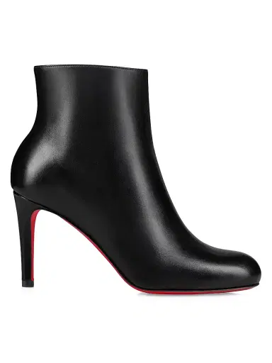 Christian Louboutin Women's Pumppie Booty 85MM Leather Boots - Black | Thumbnail 1 Christian Louboutin Women's Pumppie Booty 85MM Leather Boots - Black | Thumbnail 1