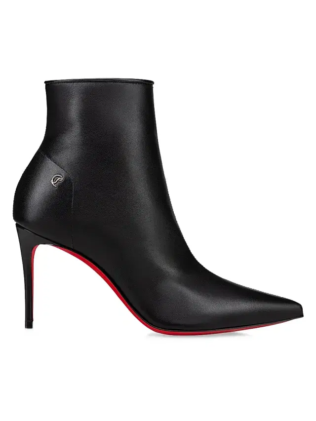 Women's Sporty Kate Booty 80MM Leather Boots - Black Women's Sporty Kate Booty 80MM Leather Boots - Black
