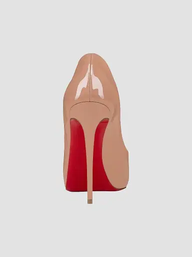 Christian Louboutin Women's Hot Chick Alta 120MM Patent Leather Pumps - Beige - Size 12 | Thumbnail 3 Christian Louboutin Women's Hot Chick Alta 120MM Patent Leather Pumps - Beige - Size 12 | Thumbnail 3