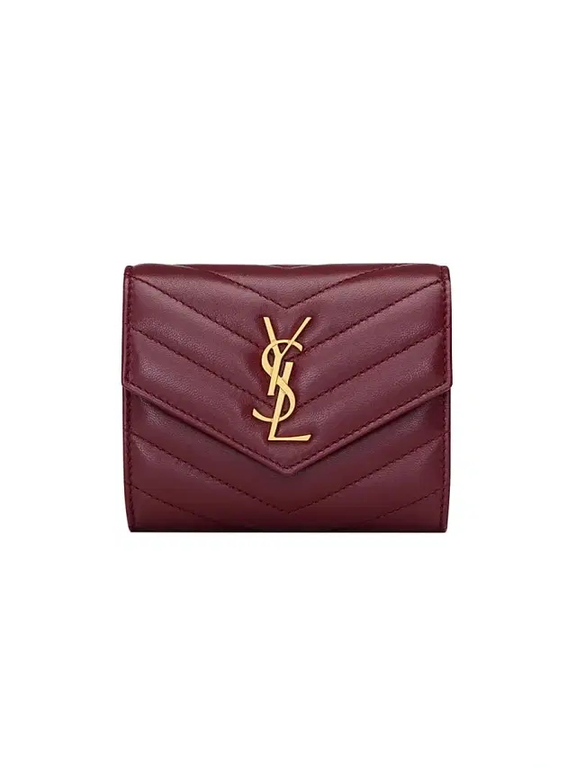 Women's Cassandre Matelassé Multi-Fold Wallet in Lambskin - Rouge Cabernet