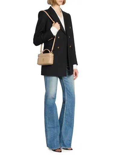Saint Laurent Women's Gaby Mini Vanity Bag in Lambskin | Thumbnail 2