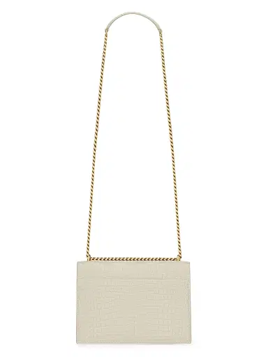 Saint Laurent Women's Medium Sunset Croc-Embossed Leather Shoulder Bag | Thumbnail 6 Saint Laurent Women's Medium Sunset Croc-Embossed Leather Shoulder Bag | Thumbnail 6