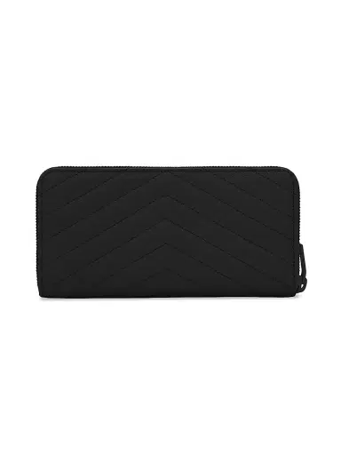 Saint Laurent Women's Cassandre Matelass Zip Around Wallet - Nero | Thumbnail 2 Saint Laurent Women's Cassandre Matelass Zip Around Wallet - Nero | Thumbnail 2
