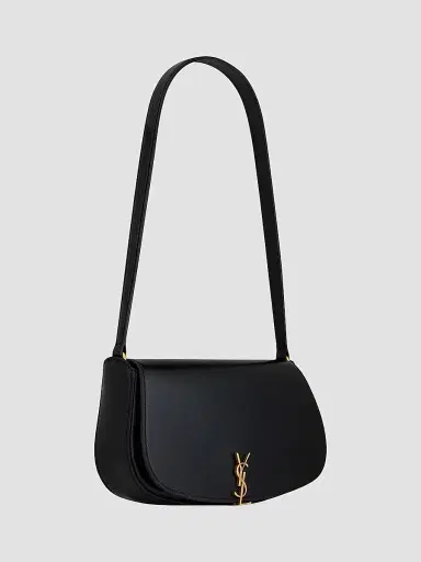 Saint Laurent Women's Mini Voltaire in Box Shoulder Bag - Black | Thumbnail 7 Saint Laurent Women's Mini Voltaire in Box Shoulder Bag - Black | Thumbnail 7