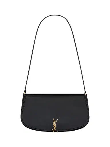 Saint Laurent Women's Mini Voltaire in Box Shoulder Bag - Black | Thumbnail 1 Saint Laurent Women's Mini Voltaire in Box Shoulder Bag - Black | Thumbnail 1
