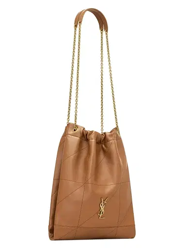 Saint Laurent Women's Jamie 4.3 Pochon in Lambskin Shoulder Bags - Light Musk | Thumbnail 16