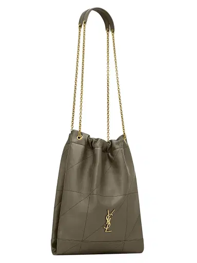 Saint Laurent Women's Jamie 4.3 Pochon in Lambskin Shoulder Bags - Light Musk | Thumbnail 4