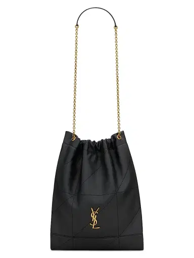 Saint Laurent Women's Jamie 4.3 Pochon in Lambskin Shoulder Bags - Light Musk | Thumbnail 7