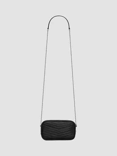 Saint Laurent Women's Mini Lou Bag In Quilted Leather - Black | Thumbnail 2