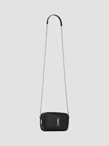 Saint Laurent Women's Mini Lou Bag In Quilted Leather - Black | Thumbnail 3